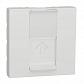 Лицевая панель RJ45 одиночная без коннектора Schneider Electric Unica Modular NU941118 - фото №1