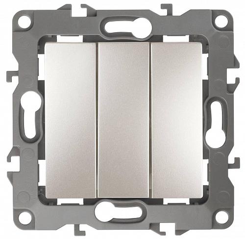 Выключатель трехклавишный ЭРА 12 10AX 250V 12-1107-15 Б0019302