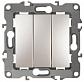 Выключатель трехклавишный ЭРА 12 10AX 250V 12-1107-15 Б0019302 - фото №1