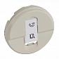 Лицевая панель Legrand Celiane розетки компьютерной RJ45 слоновая кость 066235 - фото №1