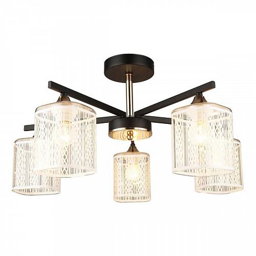 Потолочная люстра IMEX MD.4092-5-S BK+AB