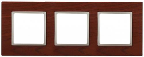 Рамка 3-постовая ЭРА Elegance 14-5303-08 Б0034579