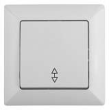 Переключатель одноклавишный ЭРА Intro Solo 10A 250V белый 4-103-01 Б0043277