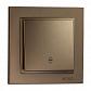 Выключатель Mono Electric Despina одноклавишный проходной бронза 102-232325-109 - фото №1