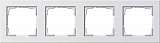 Рамка 4-постовая Gira E2 чисто-белый шелковисто-матовый 021422