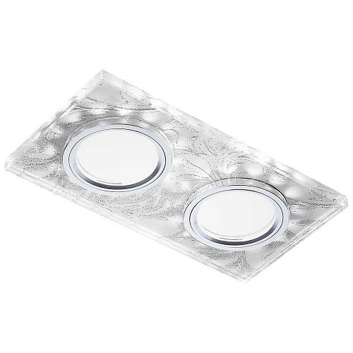 Встраиваемый светодиодный светильник Ambrella light Led S234/2 W/CH/WH