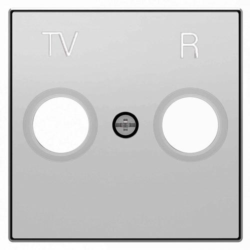 Лицевая панель ABB Sky розетки TV-R серебристый алюминий 2CLA855000A1301