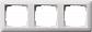 Рамка 3-постовая Gira Standard 55 чисто-белый шелковисто-матовый 021304 - фото №1