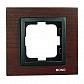 Рамка 1-постовая Mono Electric Style орех 107-510000-160 - фото №1