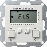 Термостат Gira System 55 помещения чисто-белый глянцевый 237003