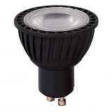 Лампа светодиодная диммируемая Lucide GU10 5W 3000K черная 49006/05/30