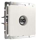 ТВ-розетка оконечная Werkel перламутровый рифленый W1183013 4690389161100