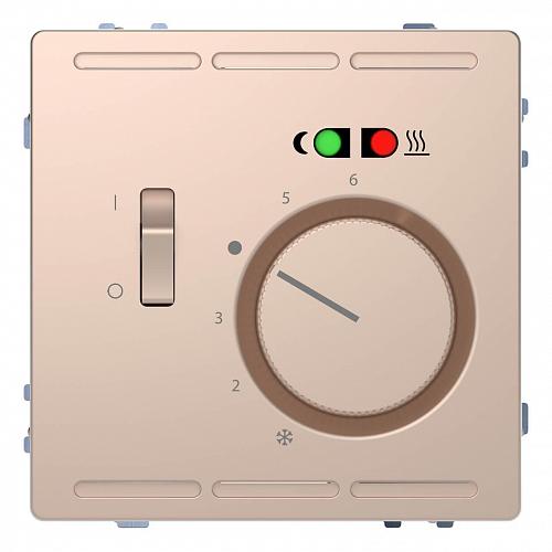 Терморегулятор Schneider Electric Merten D-Life с центральной платой с выключателем 230V MTN5764-6051