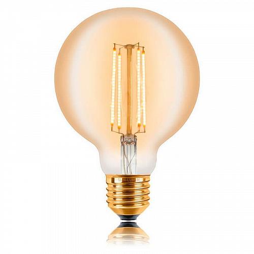 Лампа светодиодная филаментная E27 4W 2200K золотая 057-318