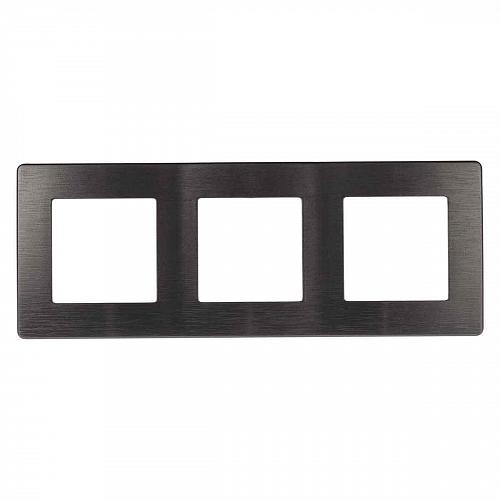 Рамка 3-постовая ЭРА 12 сатин графит 12-5103-12 Б0052525