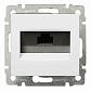 Розетка компьютерная RJ45 Legrand Valena 5e кат UTP с захватами белая 774230 - фото №1
