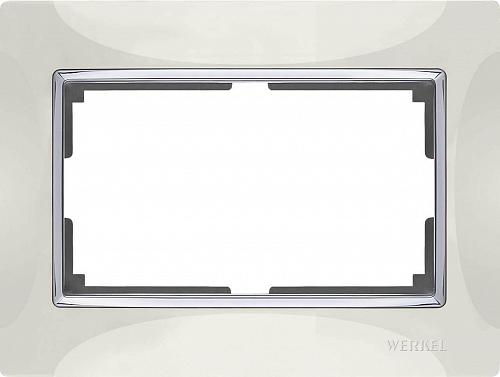 Рамка Werkel Snabb для двойной розетки слоновая кость WL03-Frame-01-DBL-ivory 4690389073144