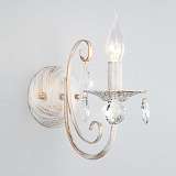 Бра Eurosvet 3305/1 белый с золотом/прозрачный хрусталь Strotskis