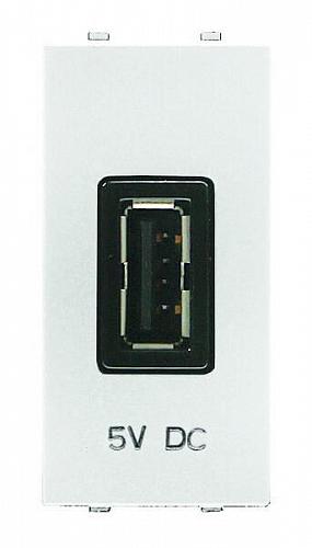 Розетка USB ABB Zenit альпийский белый 2CLA218500N1101