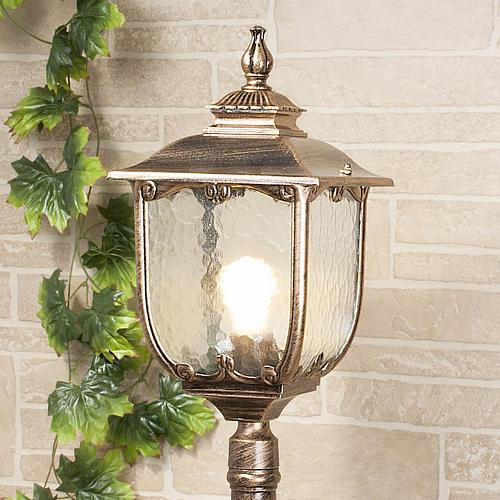 Уличный светильник Elektrostandard Sculptor F черное золото 4690389064647