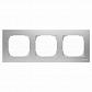 Рамка 3-постовая ABB Sky серебристый алюминий 2CLA857300A1301 - фото №1