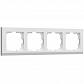 Рамка Werkel Stark на 4 поста белый W0041801 4690389161889 - фото №1