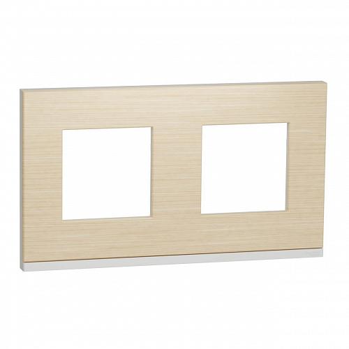Рамка 2-постовая Schneider Electric Unica New NU600483