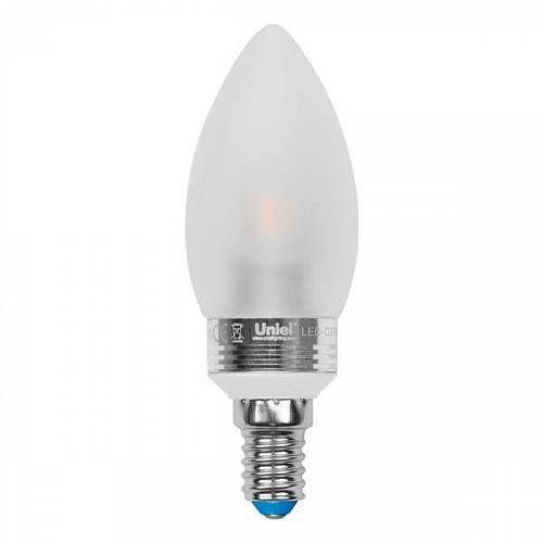 Лампа светодиодная Uniel E14 5W 4500K матовая LED-C37P-5W/NW/E14/FR 07893