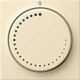 Лицевая панель Gira System 55 регулятора частоты вращения кремовый глянцевый 065201