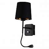 Бра Crystal Lux Pablo AP2 Black/Black-Gold