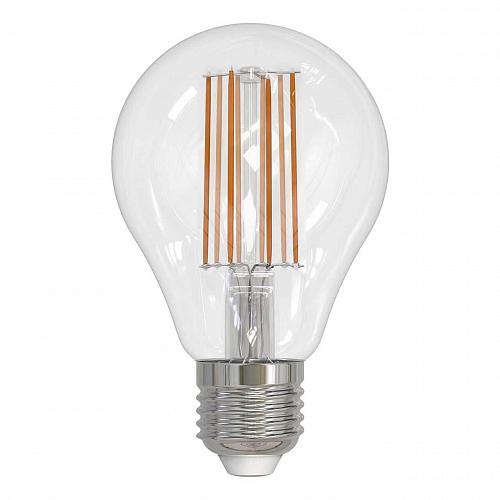 Лампа светодиодная филаментная Uniel E27 17W 4000K прозрачная LED-A70-17W/4000K/E27/CL PLS02WH UL-00004871