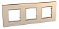 Рамка 3-постовая Schneider Electric Unica Quadro MGU6.706.56 - фото №1