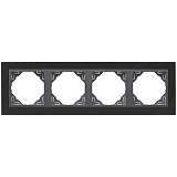 Рамка 4-постовая Efapel Logus 90 Metallo никель/серый 90940 TQS