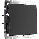 Перекрестный выключатель Werkel одноклавишный черный матовый W1113008 4690389156687