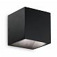 Уличный настенный светодиодный светильник Ideal Lux Rubik Ap1 Nero 4000K 142302 - фото №1