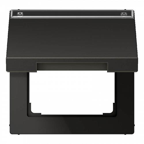 Крышка откидная с возвратной пружиной и полем для надписи 12x15мм Jung LS 990 антрацит AL2990NAKLAN