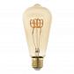 Лампа светодиодная Eglo E27 5W 2200K янтарная 11887 - фото №1