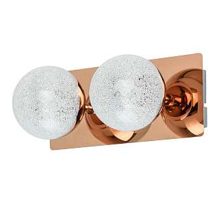 Бра с двумя плафонами медного цвета