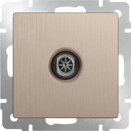 ТВ-розетка Werkel оконечная шампань рифленая WL10-TV 4690389085352