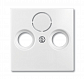 Лицевая панель ABB Basic55 TV-розетки альпийский белый 2CKA001724A4283 - фото №1