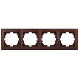 Рамка 4-постовая ЭРА Intro Solo венге 4-504-10 Б0043429
