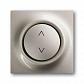 Лицевая панель ABB Impuls выключателя электронного Busch-Jalousiecontrol шампань-металлик 2CKA006430A0177 - фото №1