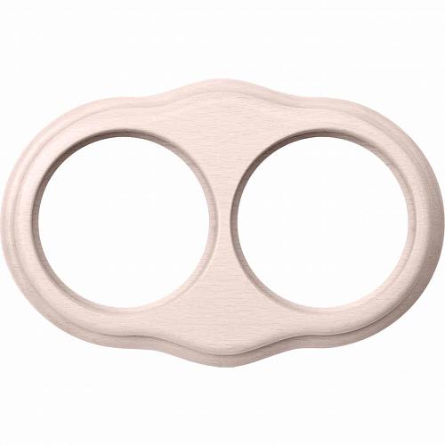 Рамка Werkel Legend Wave на 2 поста беленый дуб WL20-frame-02 4690389117053