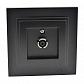 Розетка TV концевая Mono Electric Despina экран графит 102-202005-138 - фото №1