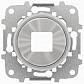 Лицевая панель ABB Sky Moon розетки USB хром 2CLA868500A1401 - фото №1