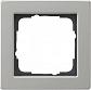 Рамка 1-постовая Gira E2 нержавеющая сталь 021133 - фото №1