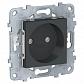 Розетка Schneider Electric Unica New б/з со шторками 16A 250V NU503354 - фото №1