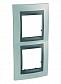 Рамка 2-постовая вертикальная Schneider Electric Unica Top MGU66.004V.294 - фото №1