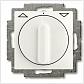 Выключатель жалюзи поворотный с фиксацией ABB Basic55 chalet-белый 2CKA001101A0930 - фото №1
