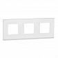 Рамка 3-постовая Schneider Electric Unica New NU600689 - фото №1
